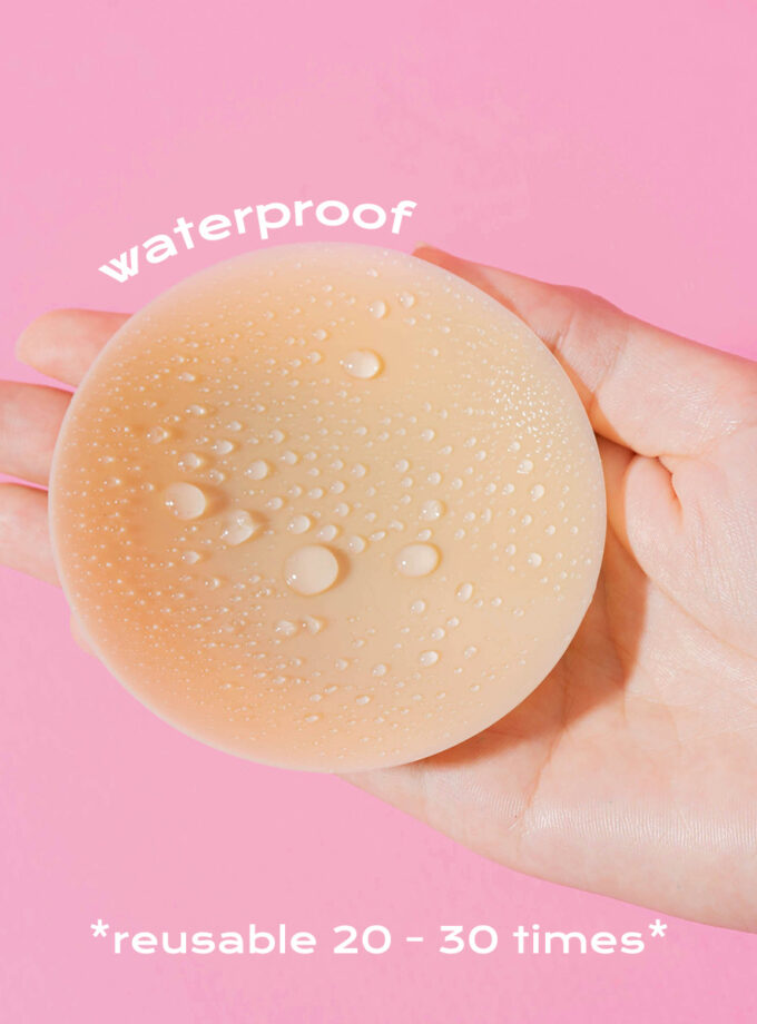 ซิลิโคนแปะจุก ไร้ขอบ มีกาว (No Box)