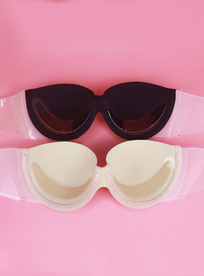 บราเกาะอกไร้สาย กาวแปะข้าง (ไม่เสริมฐาน)