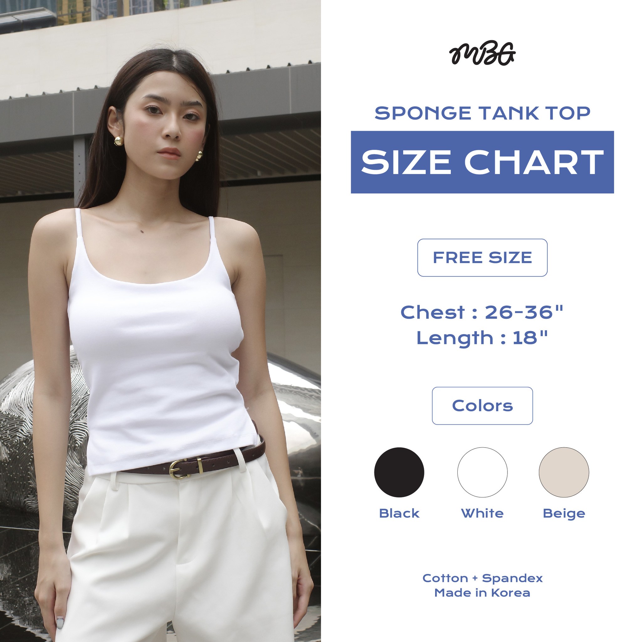 เสื้อกล้ามฟองน้ำ BiBi Tank Top - Image 6