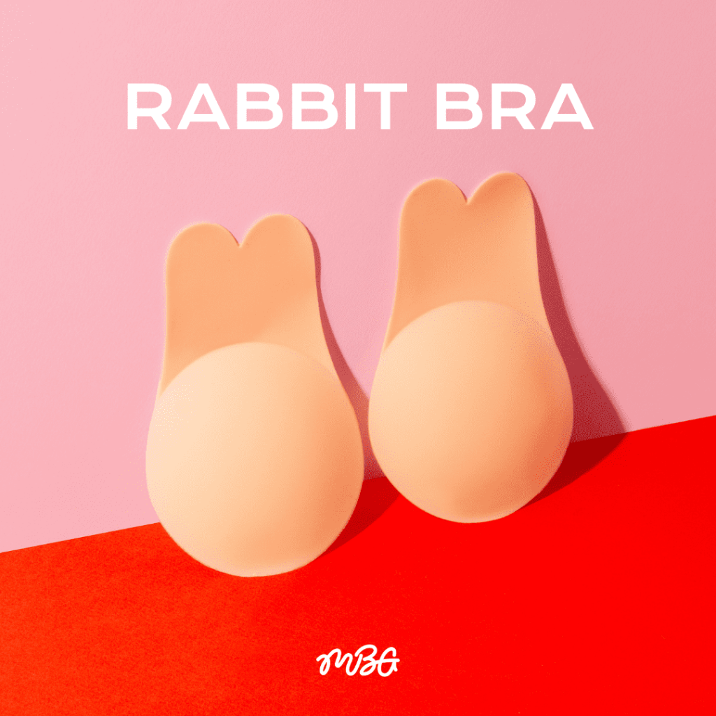 Rabbit Bra ซิลิโคนปิดจุก ไร้ขอบ เนื้อแมท 2 in 1