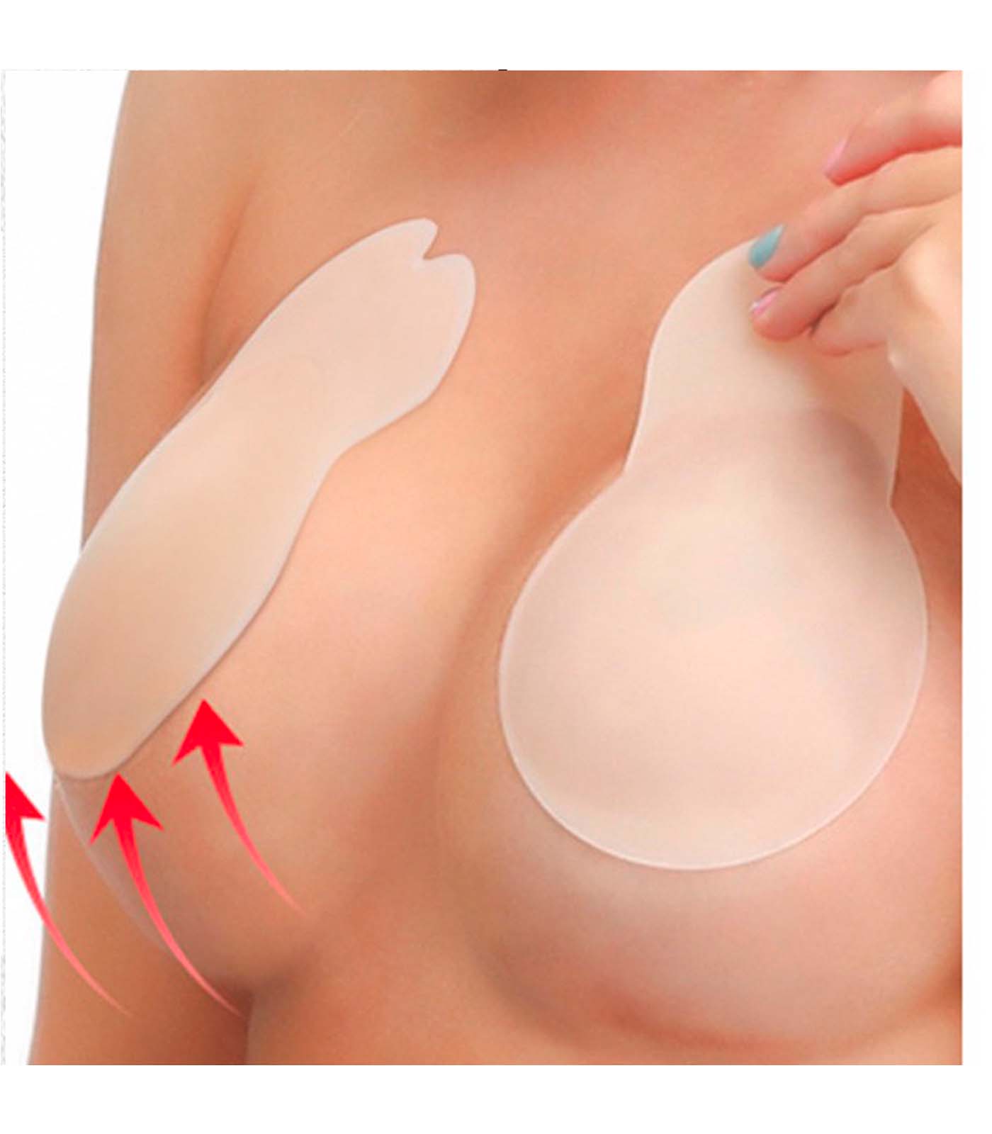 Rabbit Bra ซิลิโคนปิดจุก ไร้ขอบ เนื้อแมท 2 in 1 - Image 5