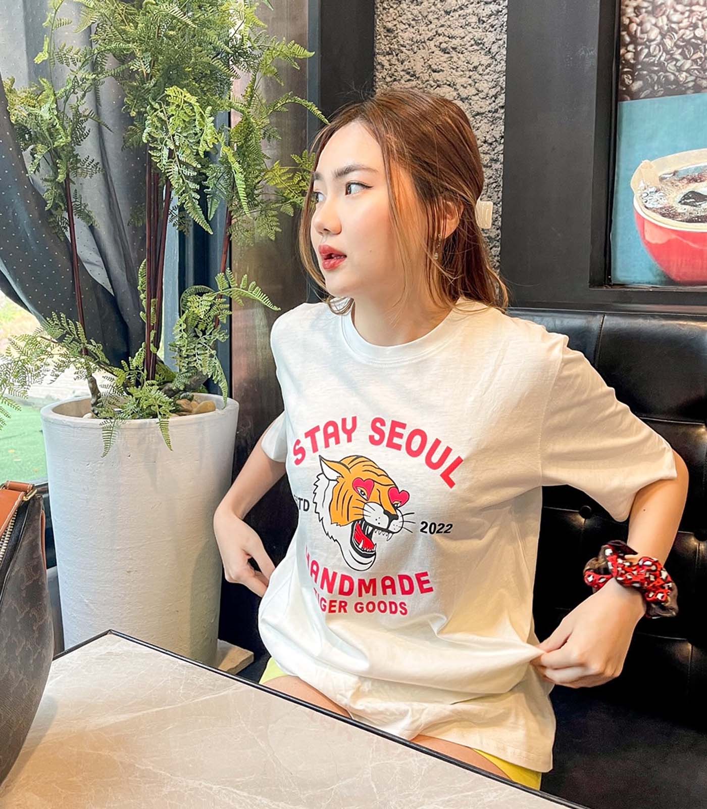 เสื้อยืดลายเสือ 2022 สไตล์เกาหลี ใส่ได้ทุกวัน - Image 2