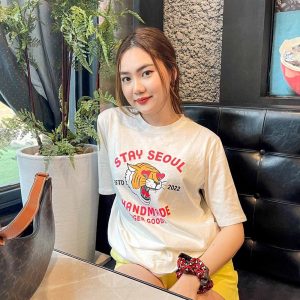 เสื้อยืดลายเสือ 2022 สไตล์เกาหลี ใส่ได้ทุกวัน