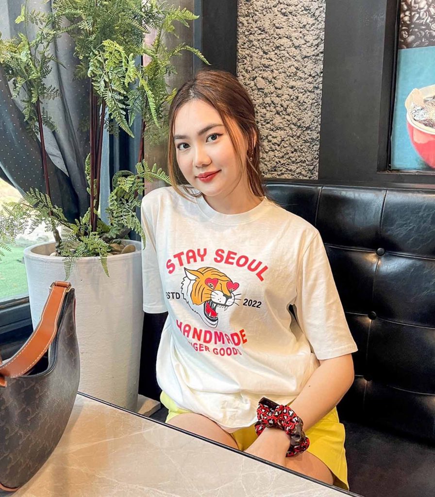 เสื้อยืดลายเสือ 2022 สไตล์เกาหลี ใส่ได้ทุกวัน