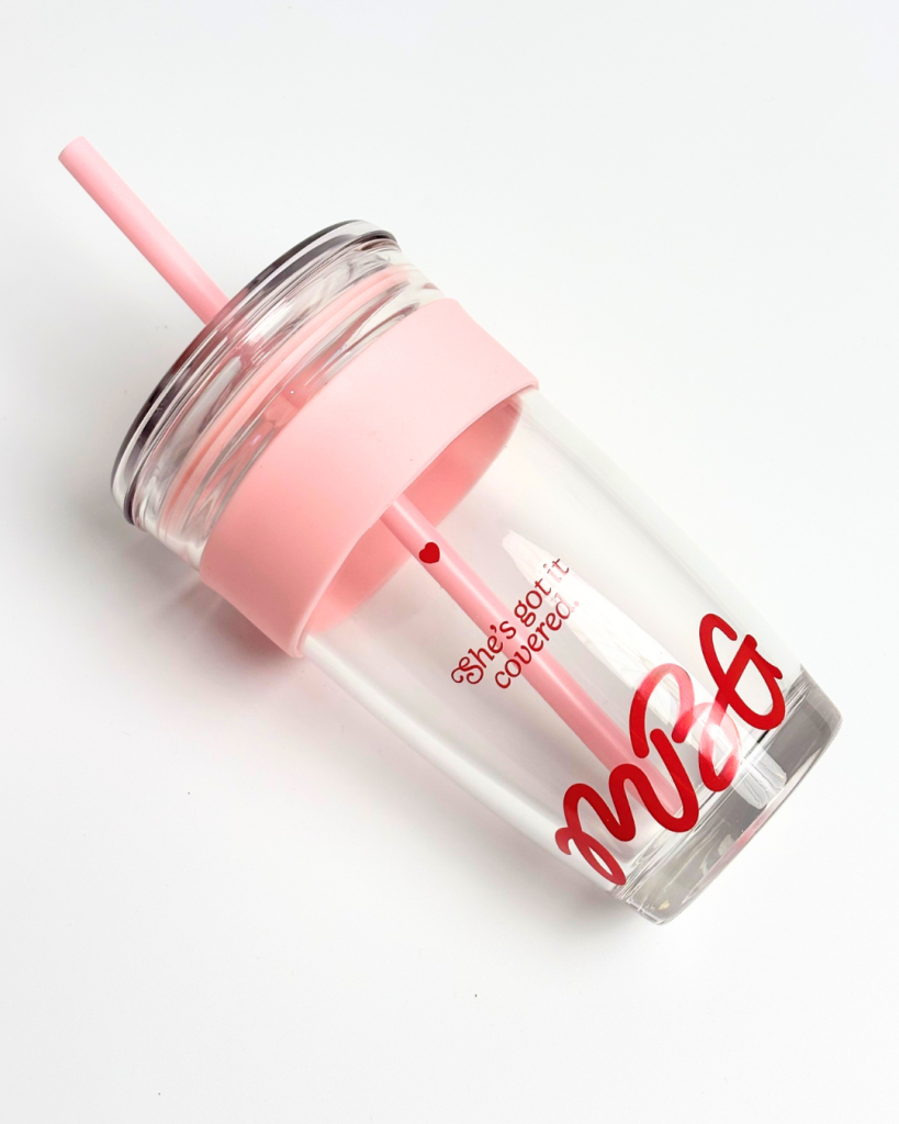 แก้วพร้อมหลอด Clear Cold Tumbler 16oz | missBBgirl